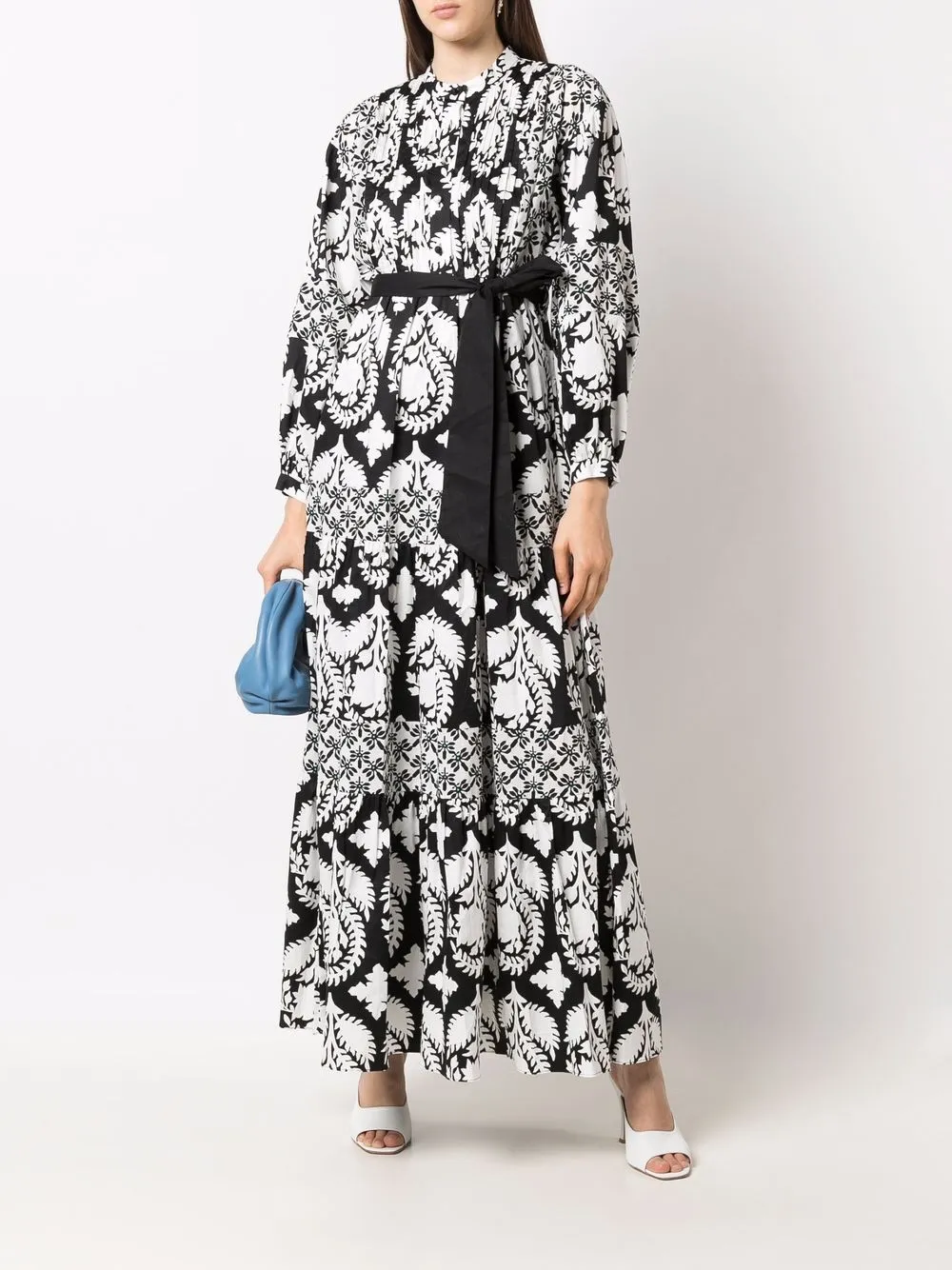 фото Dvf diane von furstenberg платье макси tessa с поясом