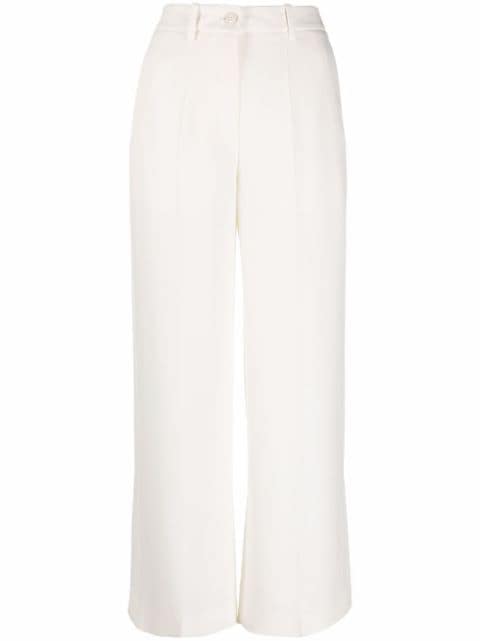 Valentino straight-leg silk trousers