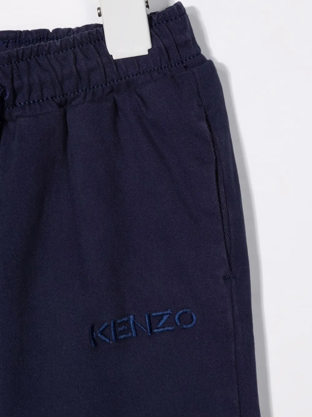 фото Kenzo kids брюки с кулиской и вышитым логотипом