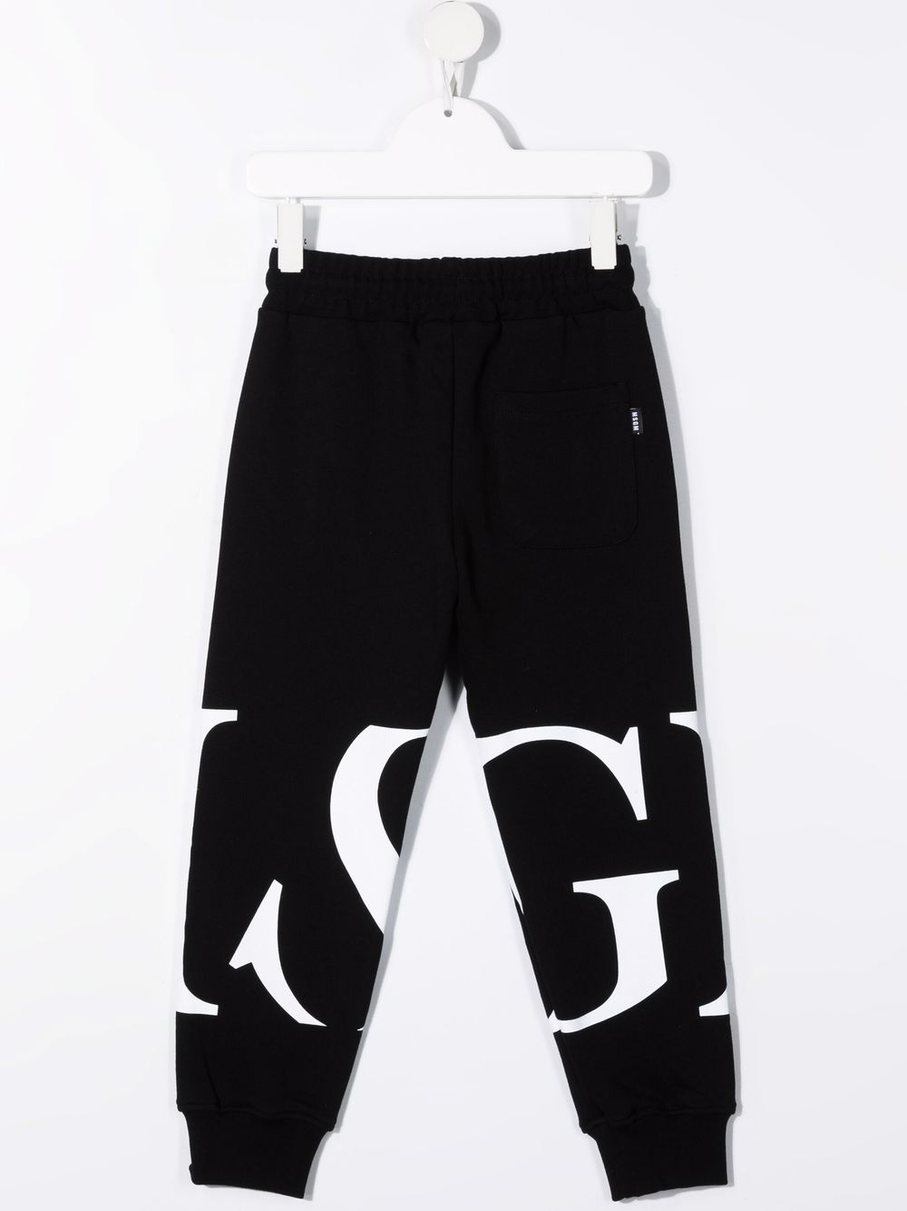 MSGM Kids Trainingsbroek met logoprint - Zwart