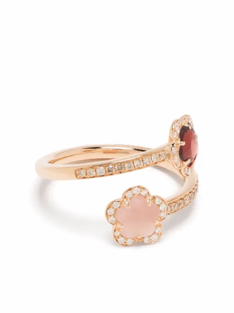 Pasquale Bruni 18kt rose gold Figlia dei Fiori multi-stone ring