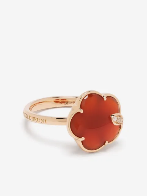 Pasquale Bruni 18kt rose gold Petit Joli carnelian and diamond ring