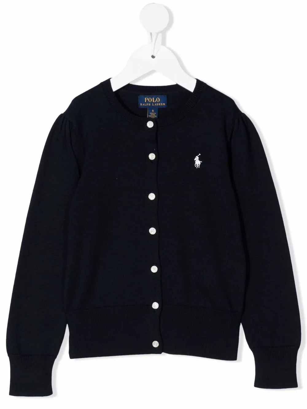 

Ralph Lauren Kids cárdigan con logo bordado - Azul