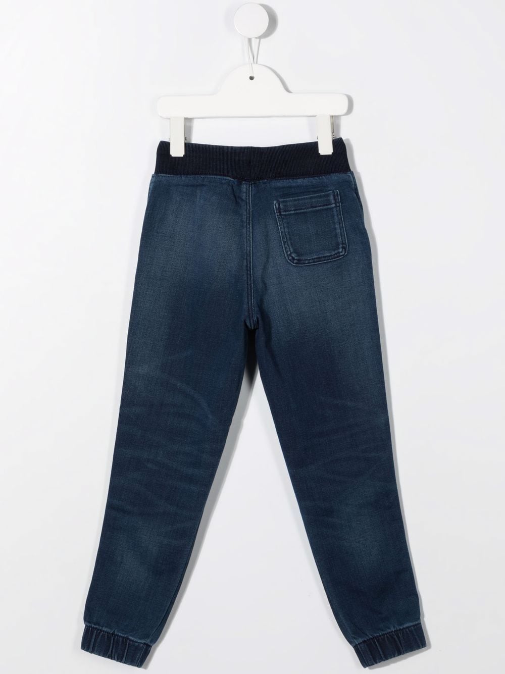 Image 2 of Ralph Lauren Kids drawstring-fastening denim joggers