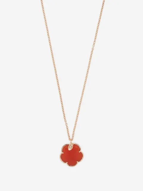 Pasquale Bruni 18kt rose gold Petit Joli carnelian and diamond necklace