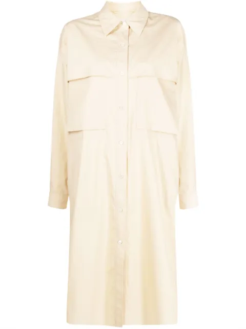 LEMAIRE long-sleeve cotton shirtdress