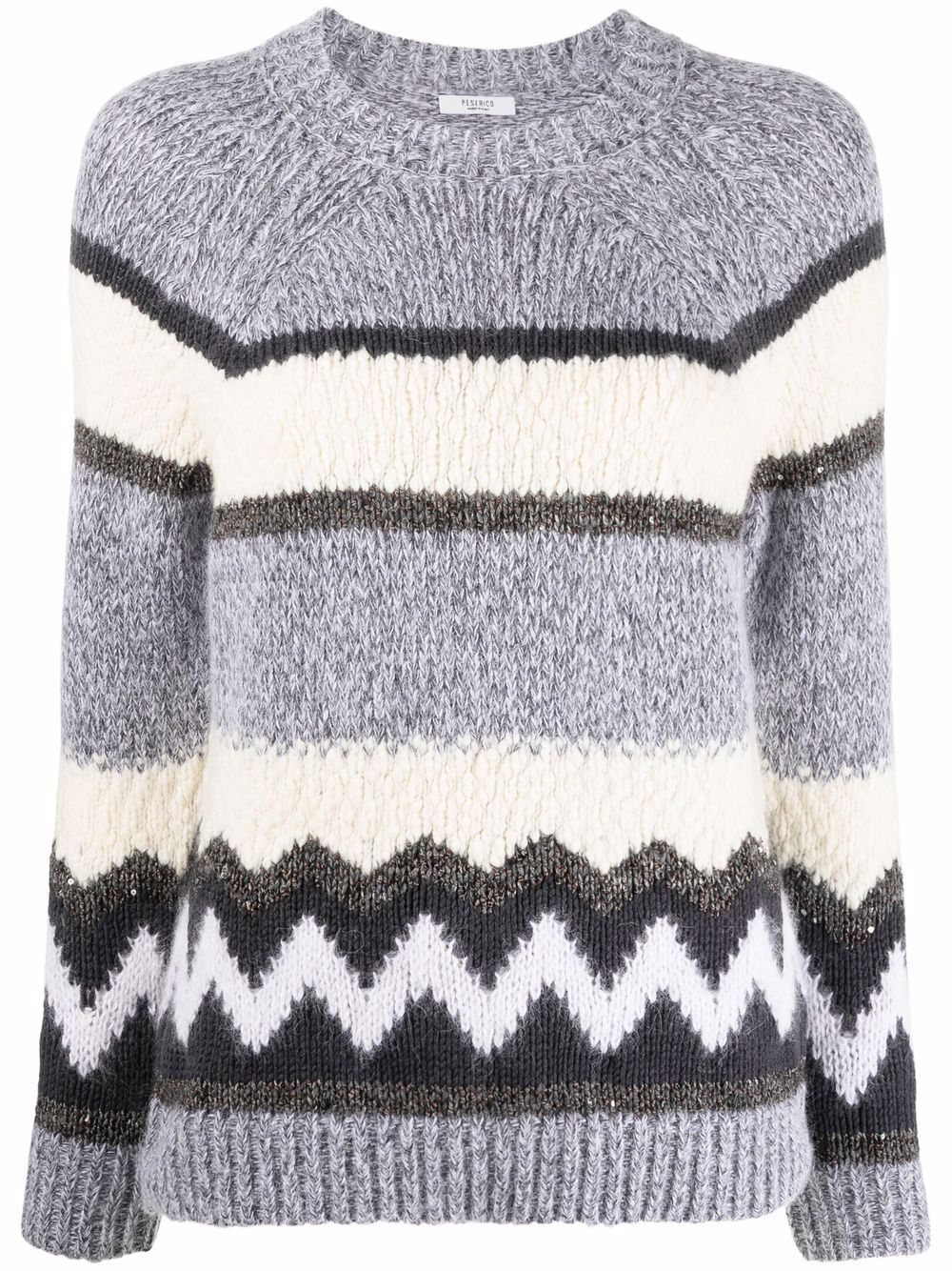 фото Peserico stripe patterned jumper