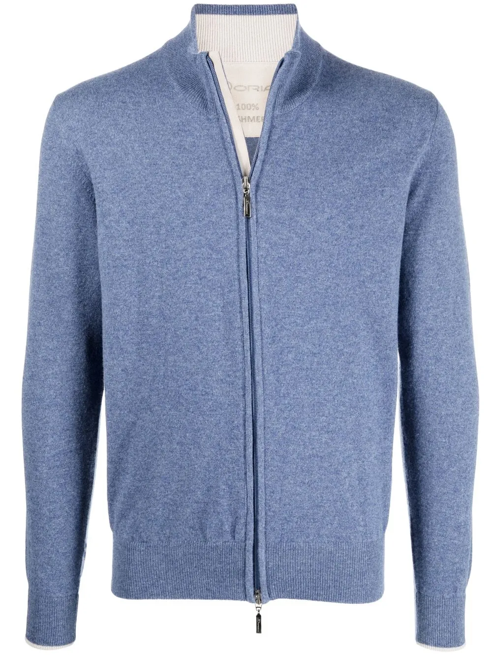 

Doriani Cashmere rib-trimmed cashmere cardigan - Blue