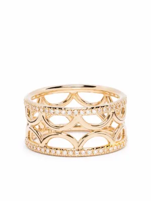 Farfetch Accessori Gioielli Anelli Anello a fascia Collection 1 in oro giallo 18kt riciclato 