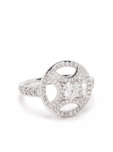 Loyal.e Paris 18kt recycled white gold Perpétuel.le diamond pavé ring