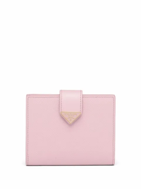 Prada small logo-plaque Saffiano wallet