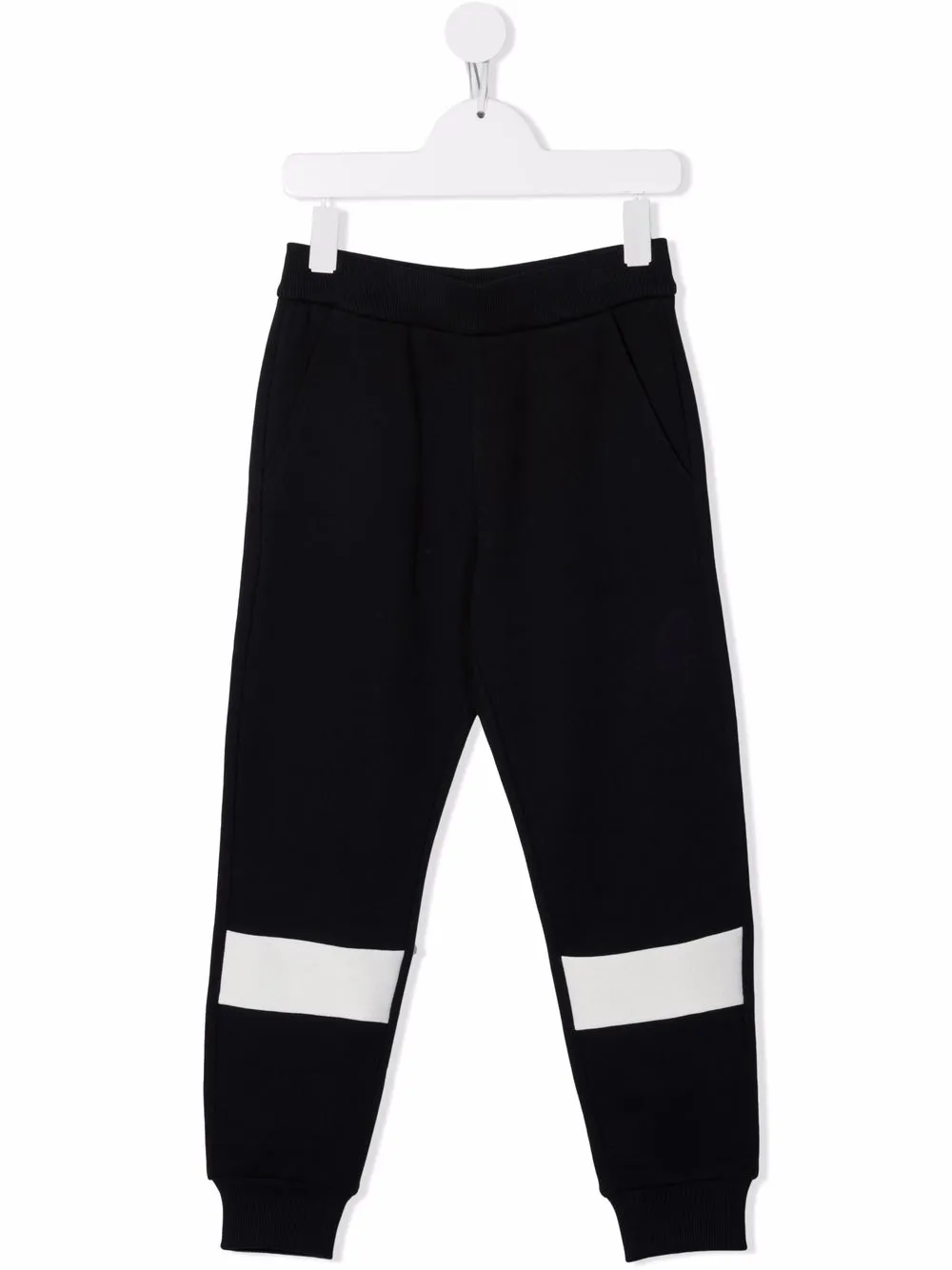 

Moncler Enfant pants con raya en contraste - Azul