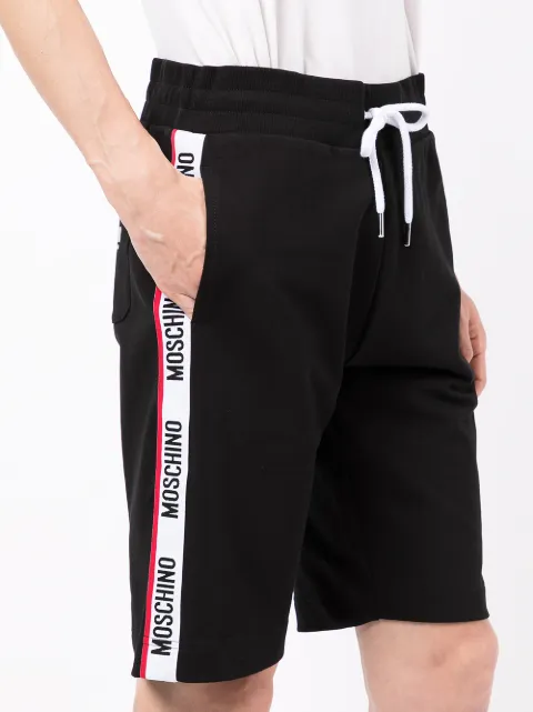 moschino tape cuffed track pants