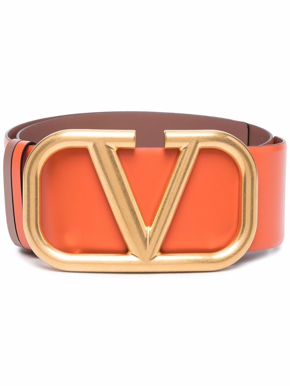 orange valentino belt