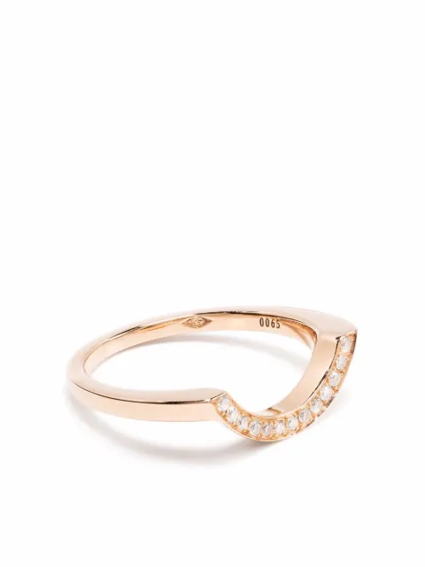 Loyal.e Paris 18kt recycled rose gold Intrépide diamond pavé ring