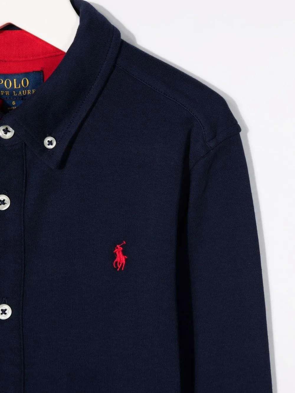 фото Ralph lauren kids рубашка с вышитым логотипом