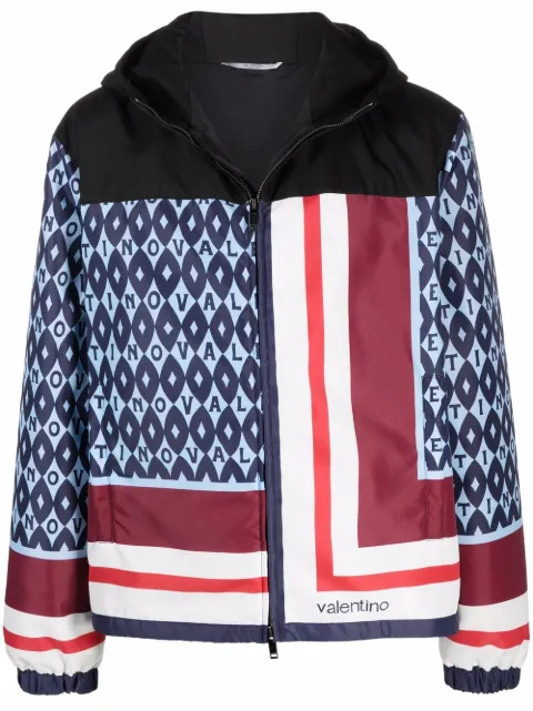 Valentino جاكيت بسحاب وطبعة جرافيك