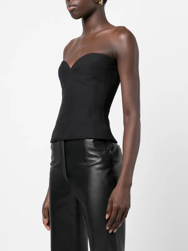 fitted strapless top