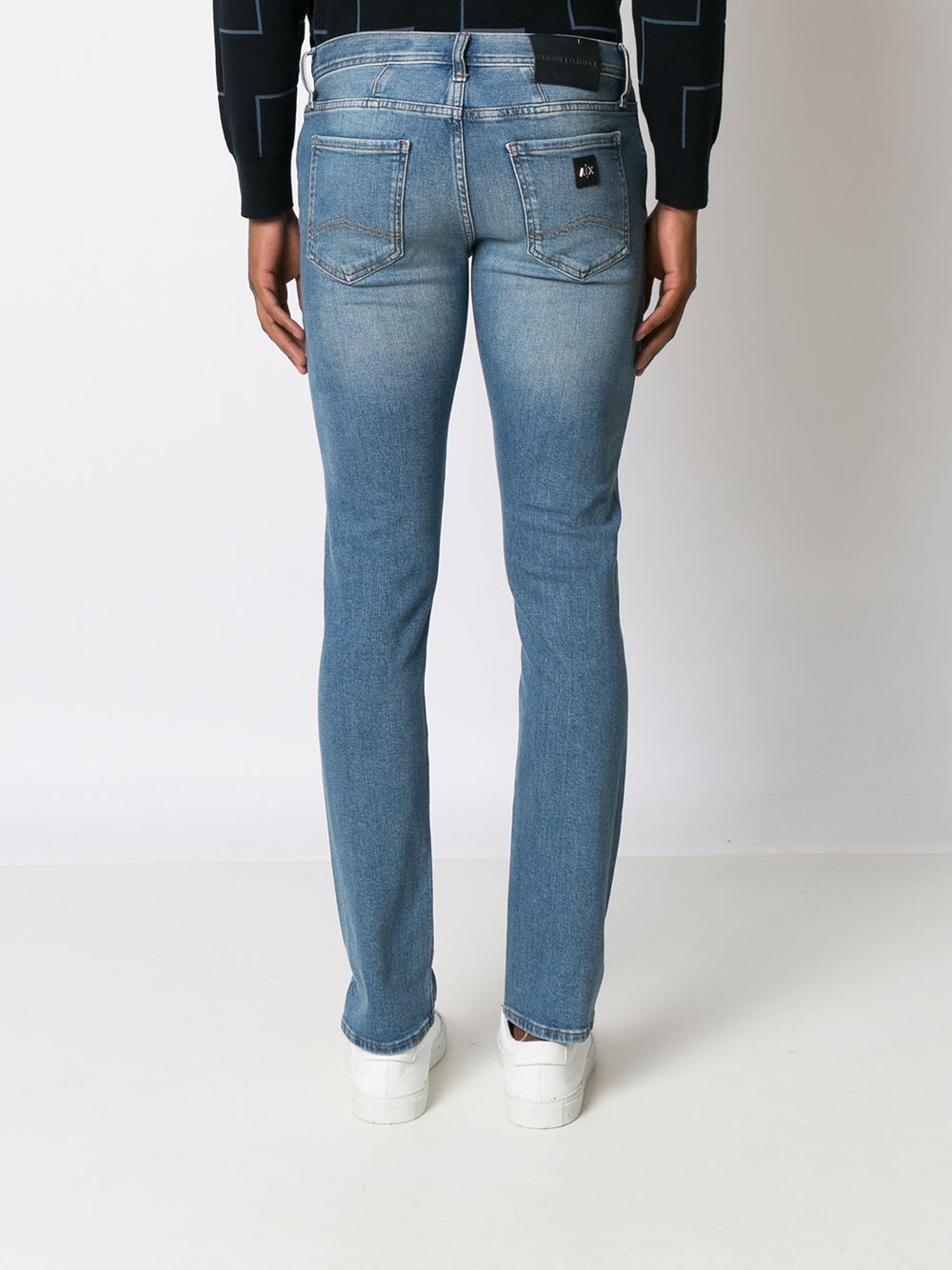 фото Armani exchange джинсы скинни с прорезями