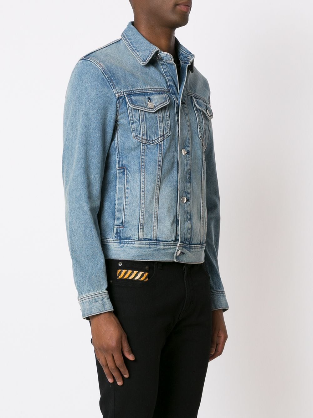 Armani Exchange Denim Buttoned Jacket - Farfetch