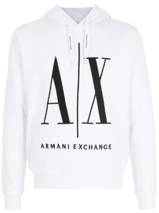 ARMANI EXCHANGE ホワイト ダブルジップパーカー S 即購入OK Armani Exchange AX ロゴ パーカー | ホワイト | FARFETCH JP