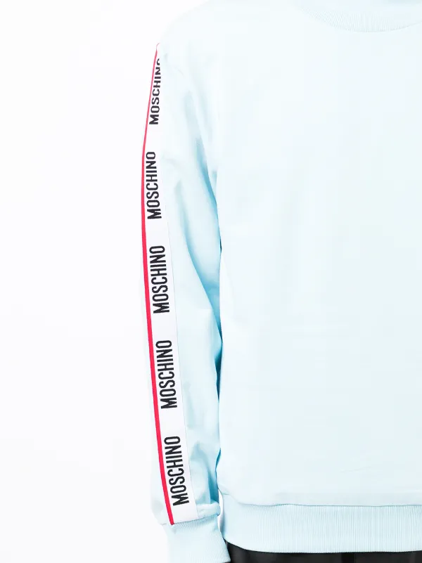 Moschino logo-tape Cotton Sweatshirt 