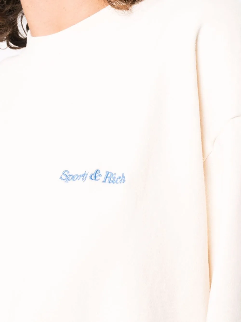 фото Sporty & rich embroidered-logo sweatshirt