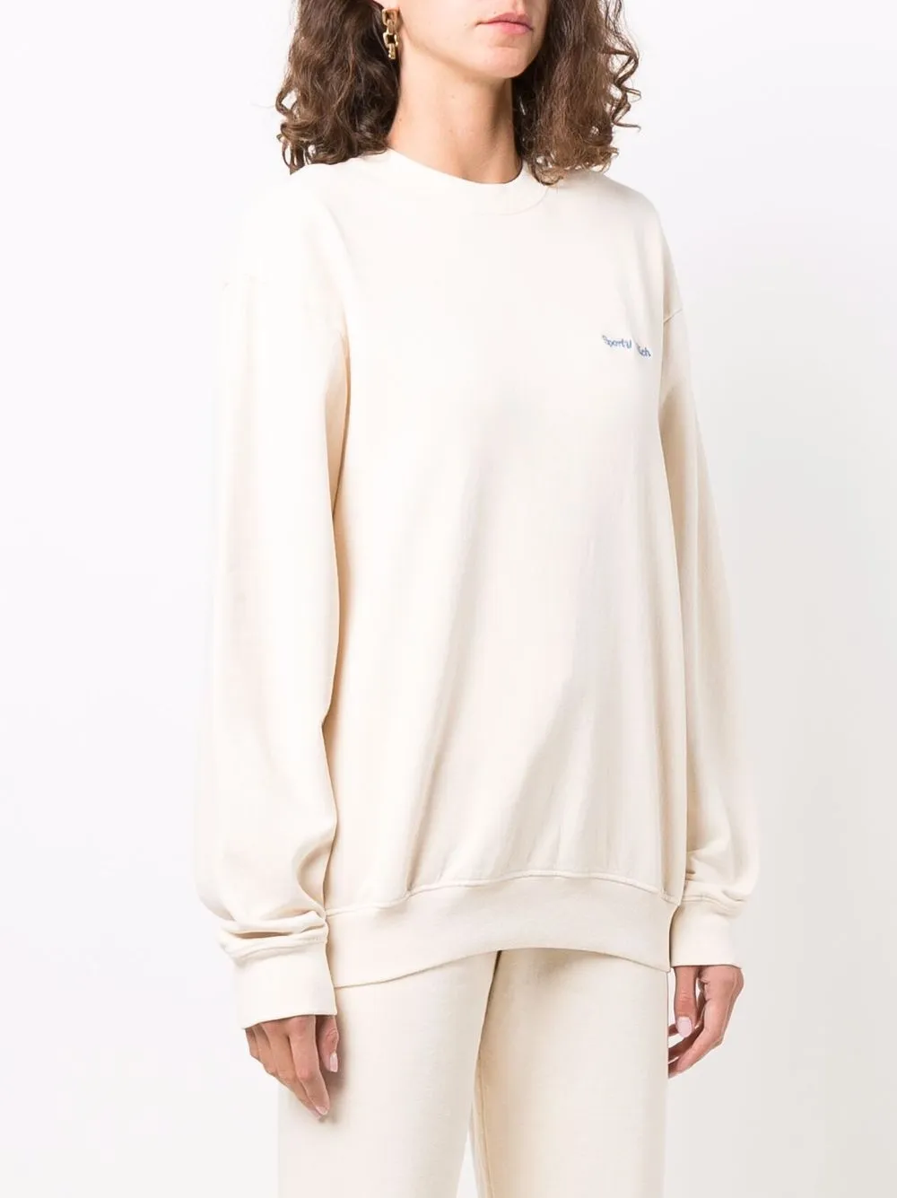 фото Sporty & rich embroidered-logo sweatshirt