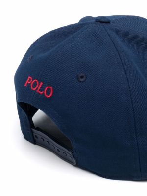 black and blue polo hat