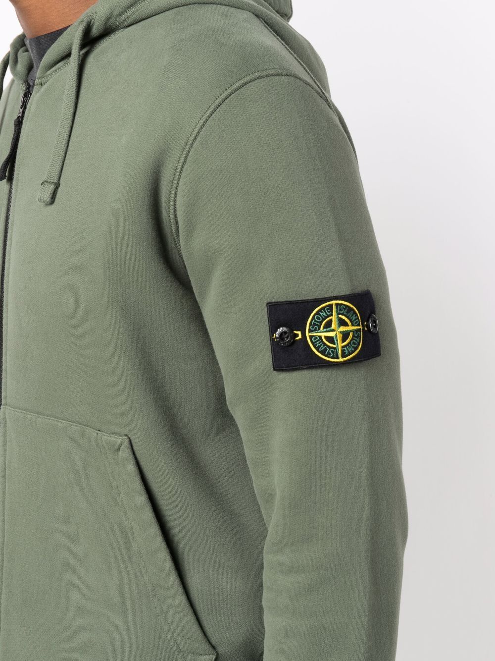 худи на молнии с нашивкой-логотипом Stone Island 1709482377