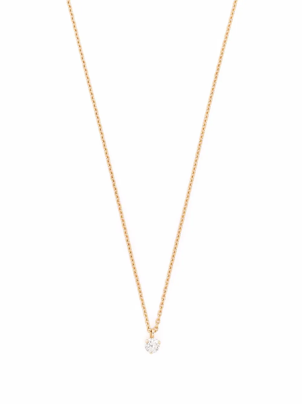 18kt recycled yellow gold Pur.e diamond necklace