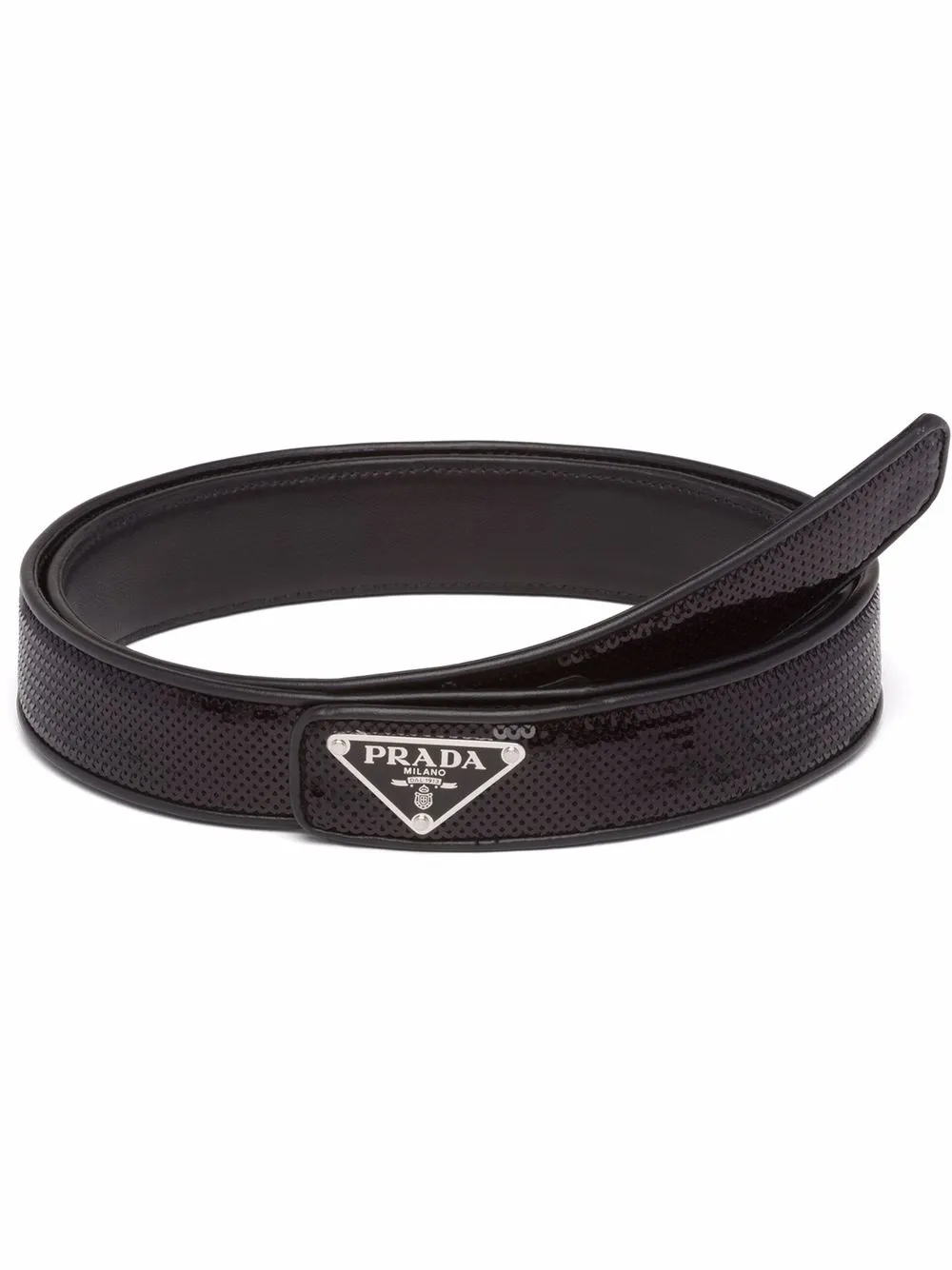 Prada Espresso Suede Belt