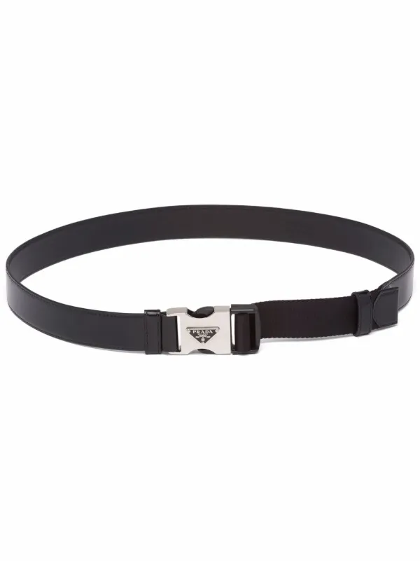 Prada Branded side-release Buckle Belt - Farfetch