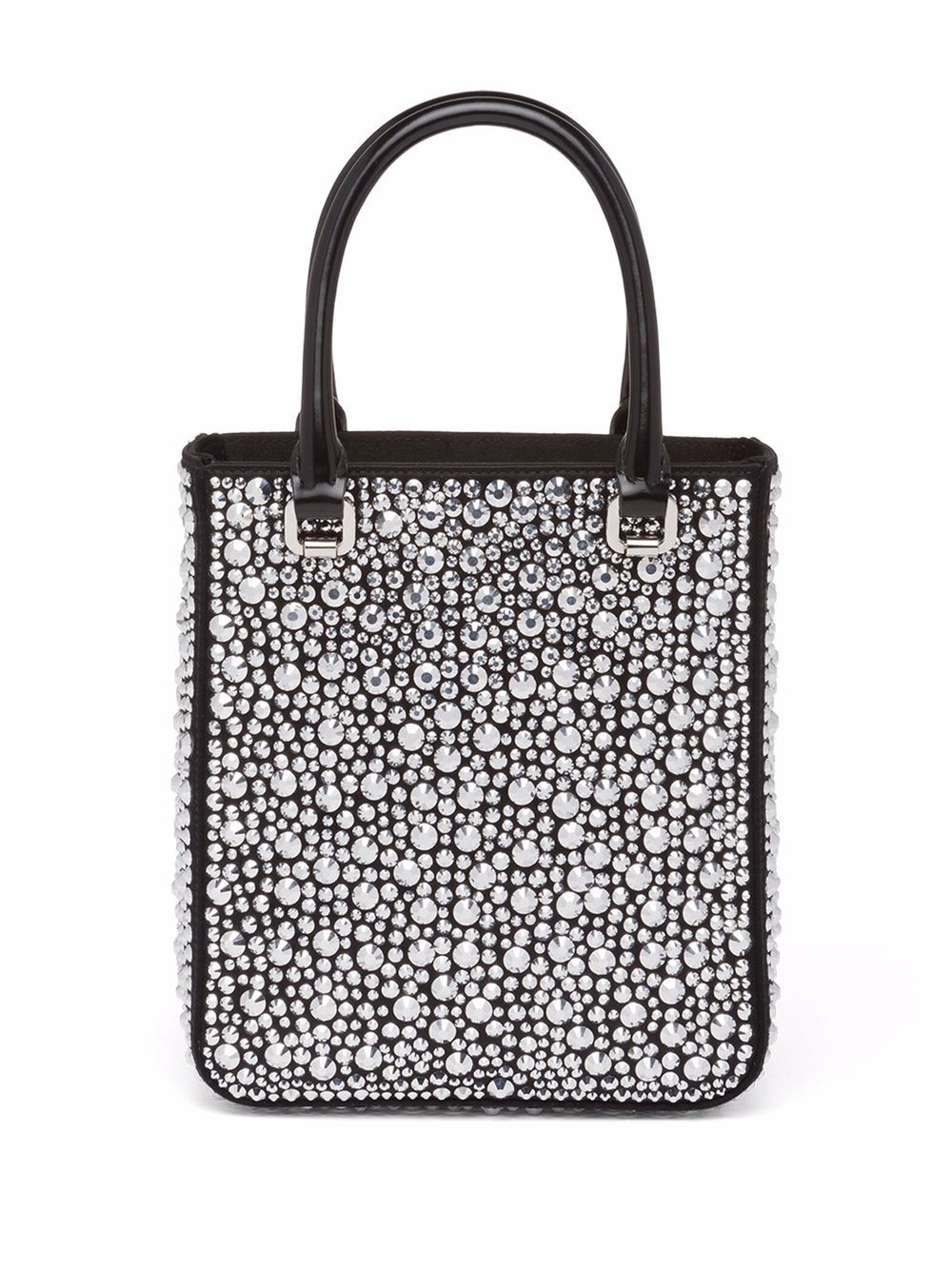 Prada Small Panier crystal-embellished Tote Bag - Farfetch