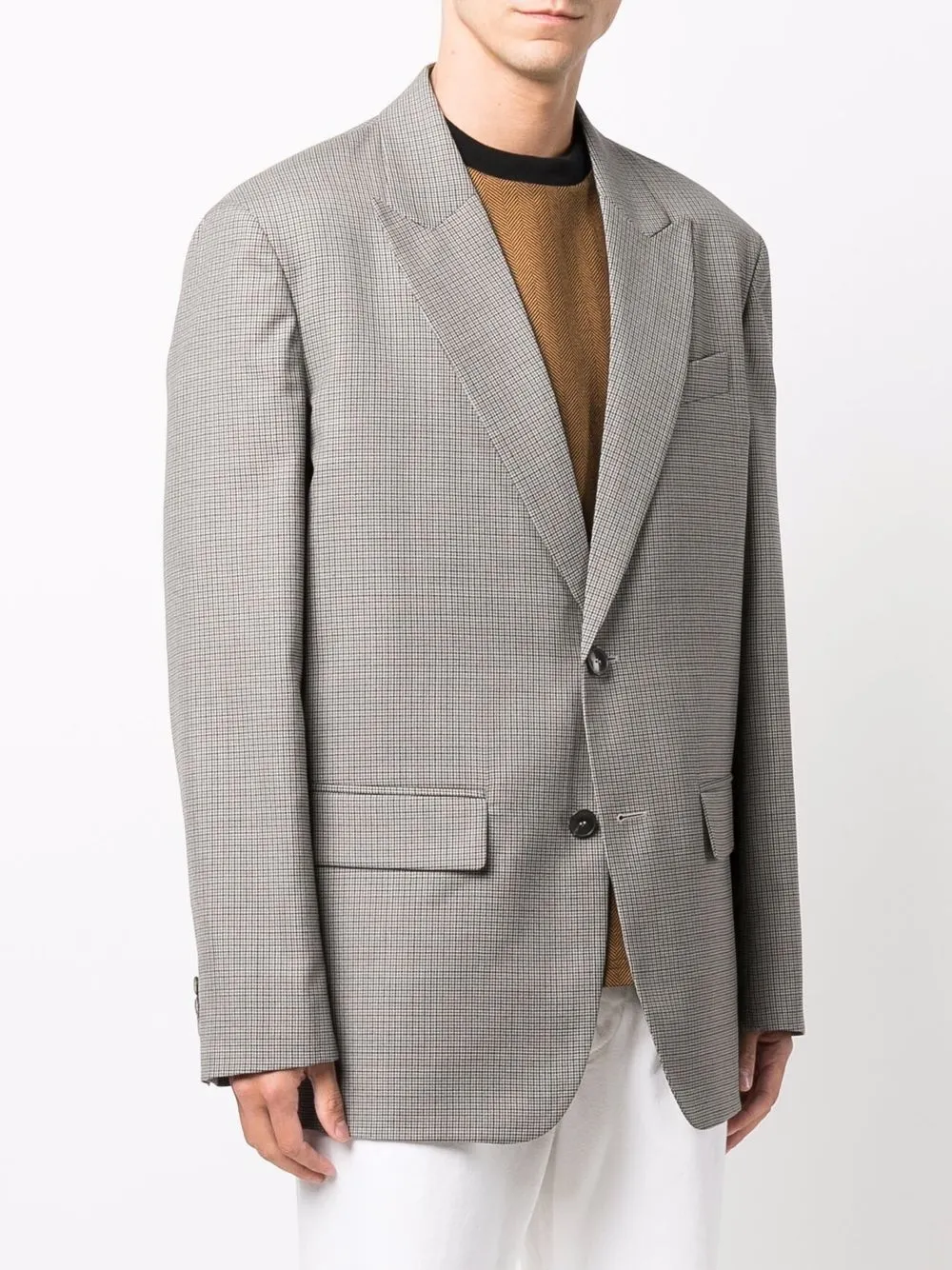  Valentino Garavani Blazer Mit Steigendem Revers   Grau 