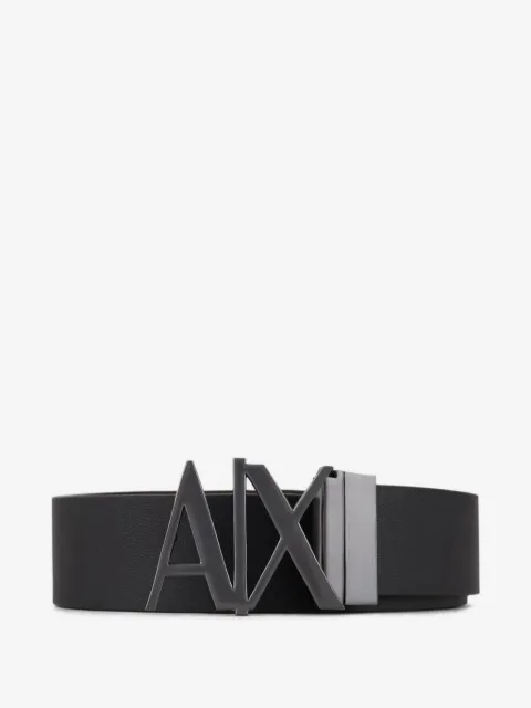 Armani Exchange logo-buckle belt