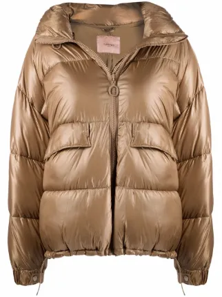 gap gold puffer jacket