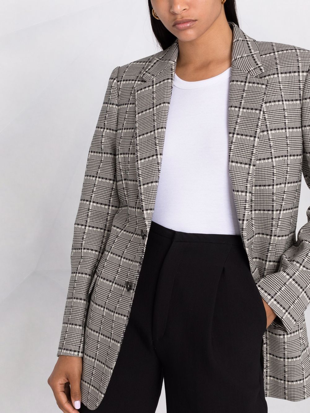 фото Wardrobe.nyc big-check contour blazer