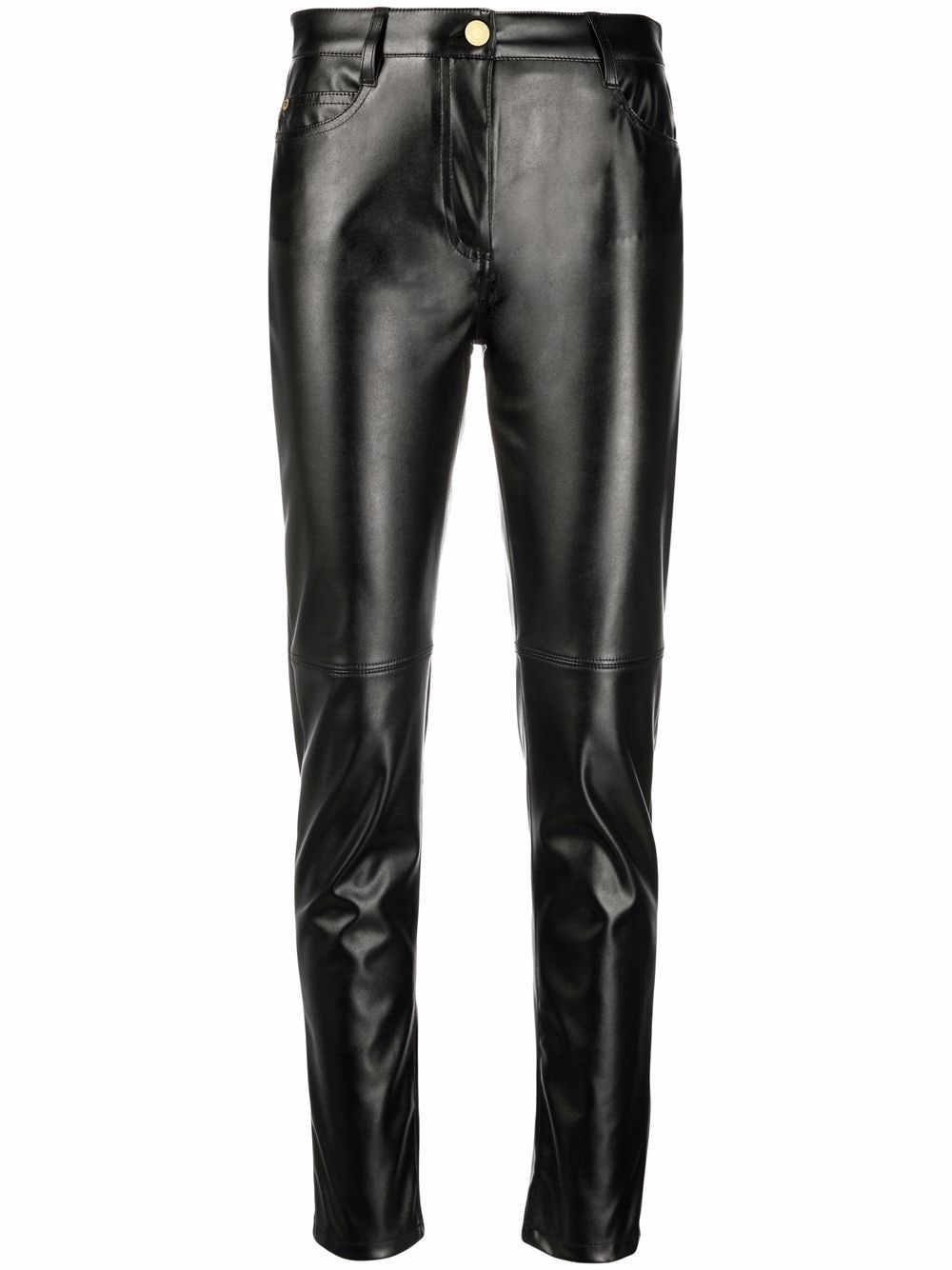 ERMANNO FIRENZE low-rise faux-leather Trousers - Farfetch