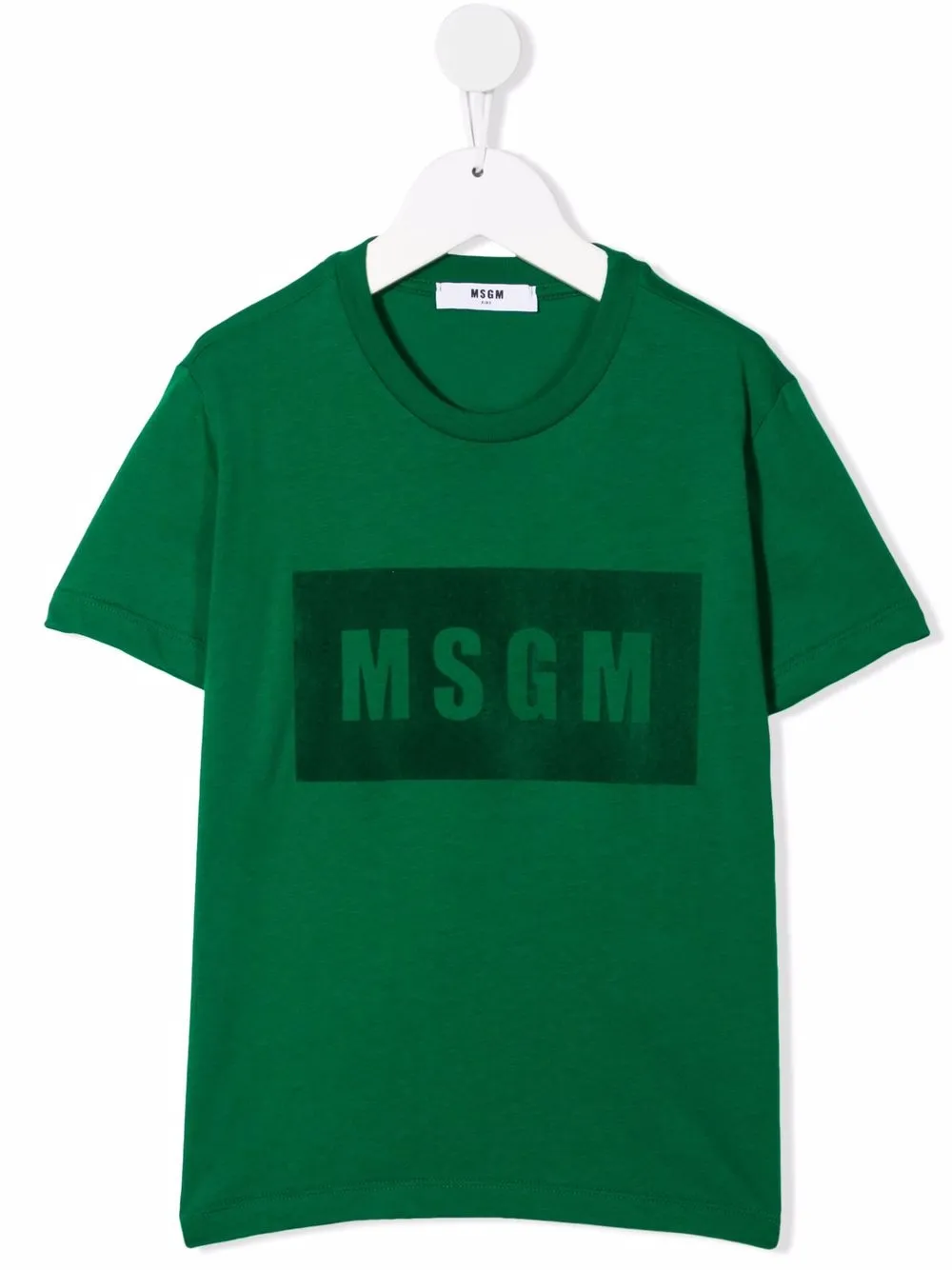 

MSGM Kids logo-print cotton T-shirt - Green
