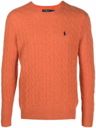 Polo Ralph Lauren cable-knit Crewneck Jumper - Farfetch