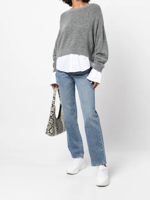 layered shirt jumper