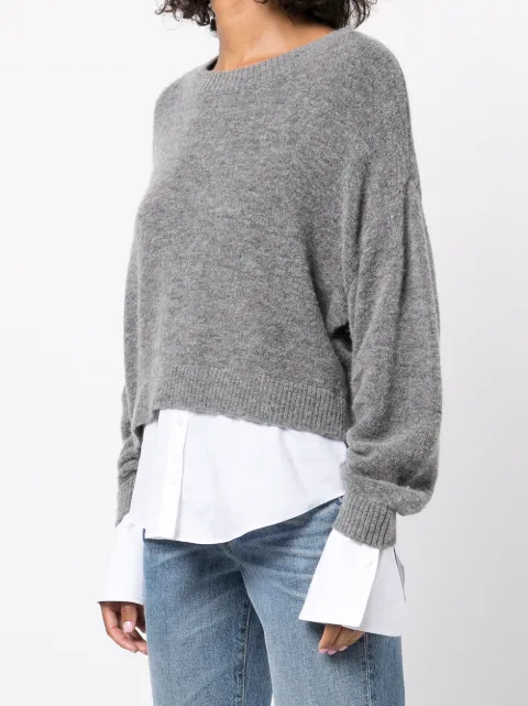 layered shirt jumper