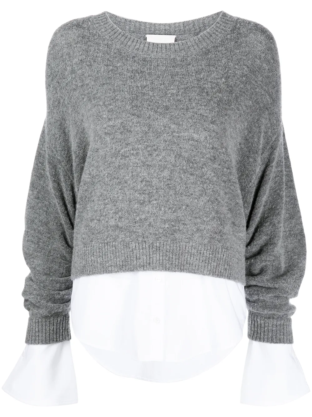 

Cinq A Sept layered shirt jumper - Grey