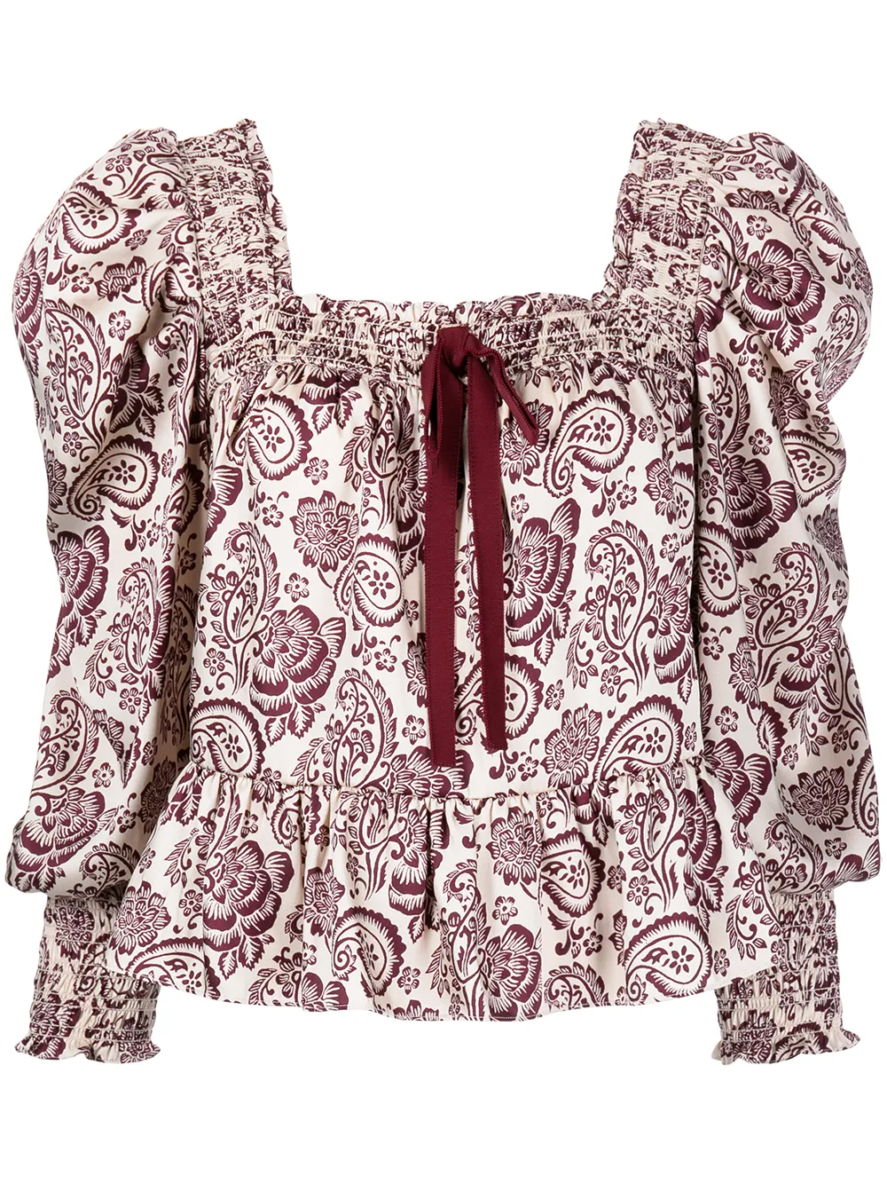 Image 1 of Cinq A Sept paisley-print blouse