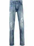 John Elliott mid-rise distressed jeans - Blue