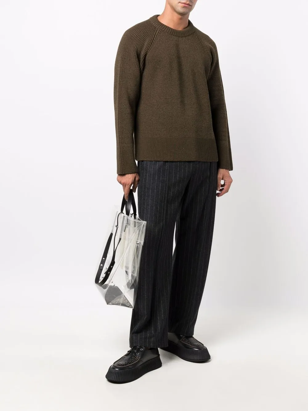 Maison Margiela Ribgebreide trui - Groen