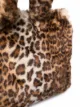P.A.R.O.S.H. leopard-print faux fur tote bag