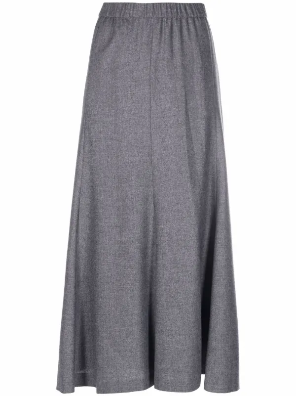 black a line skirt calf length