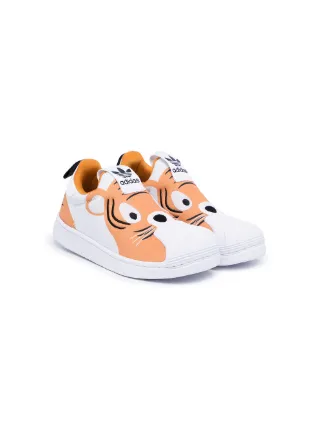 Superstar slip on store kids Orange